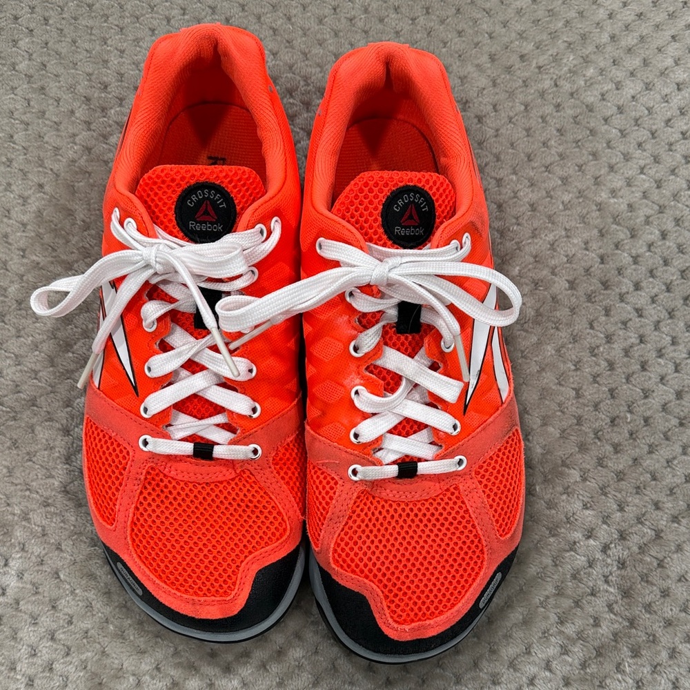 Reebok Bright Orange Sneakers with White Accents